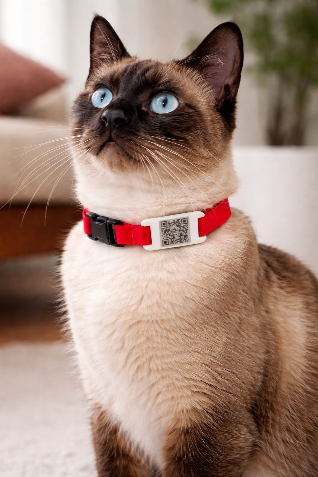 Gato con collar de Huellitas de la City